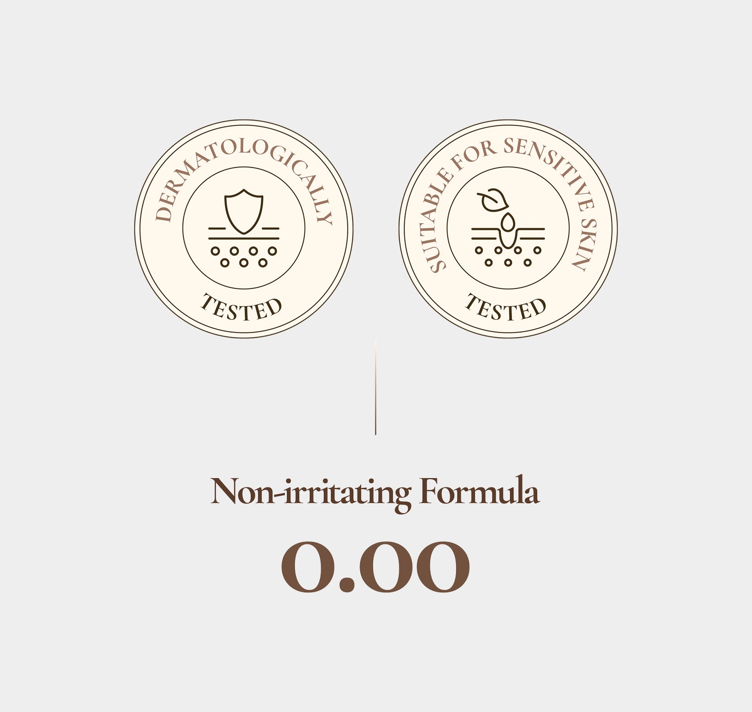 DERMATOLOGICALLY TESTED SUITABLE FOR SENSITIVE SKIN TESTED Non-irritating Formula